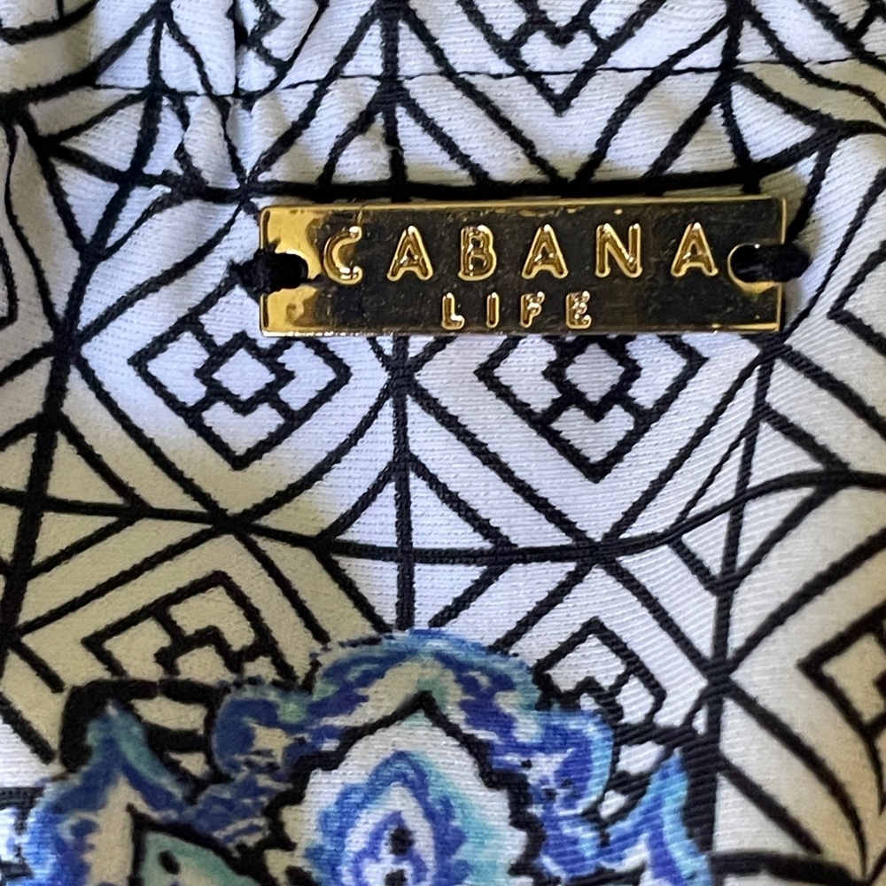 Cabana Life Blue Patterned Halter Dress - Picture 5 of 11